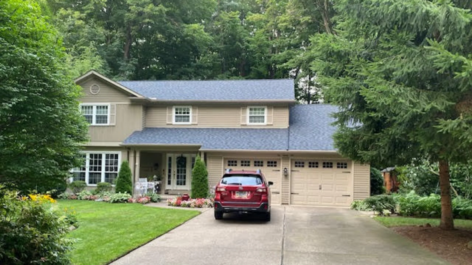 Completed roofing project